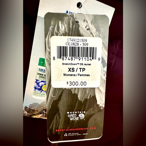 NWTs Mountain Hardwear StretchDown DS Jacket. Dark Tannin. Women’s XS - Picture 5 of 8